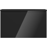 Mexen Orio Bathroom Cabinet 80 cm with Vela Sink, 1 Drawer, Black Gloss/Black Matte - 91A10-08047-1-BF70-W23M71