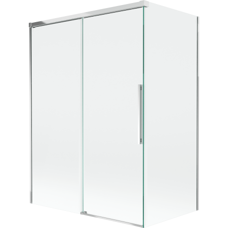 Mexen Rox 2-panel sliding bath screen 120 + 70 x 150 cm, transparent, chrome - 8C9-120-070-01-00