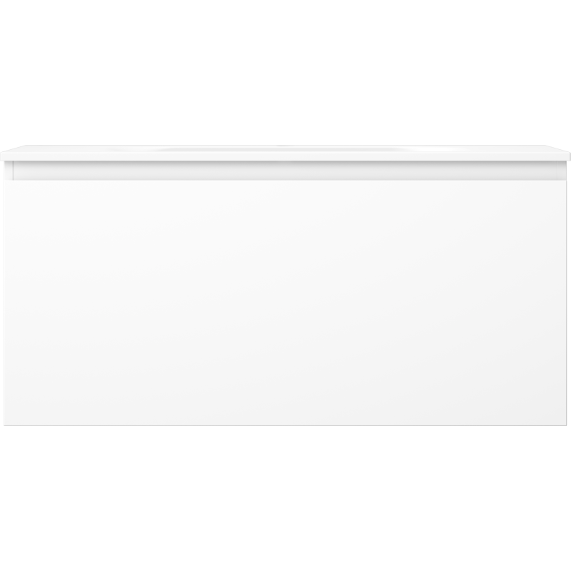 Mexen Orio bathroom cabinet 100 cm with Vela washbasin, 1 drawer, white matt - 91A10-10047-1-BF01-W23M01