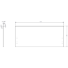 Mexen Orio bathroom cabinet 100 cm with Vela sink, 1 drawer, gray matte/white matte - 91A10-10047-1-BF62-W23M01