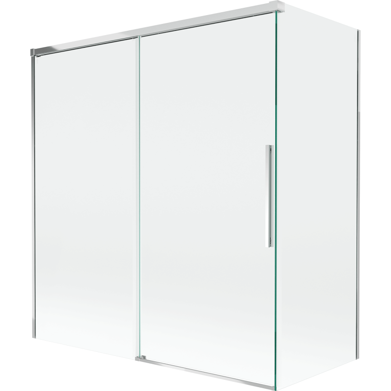 Mexen Rox Shower Screen 2-wing Sliding 150 + 70 x 150 cm, Transparent, Chrome - 8C9-150-070-01-00
