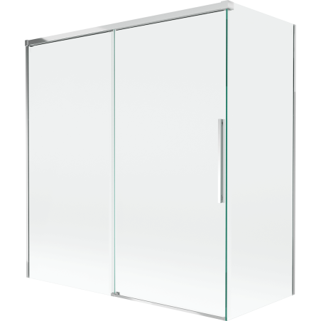 Mexen Rox Shower Screen 2-wing Sliding 150 + 70 x 150 cm, Transparent, Chrome - 8C9-150-070-01-00