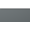 Mexen Orio bathroom cabinet 100 cm with Vela sink, 1 drawer, matte graphite/matte white - 91A10-10047-1-BF66-W23M01