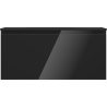 Mexen Orio bathroom cabinet 100 cm with Vela sink, 1 drawer, black gloss / black matte - 91A10-10047-1-BF70-W23M71
