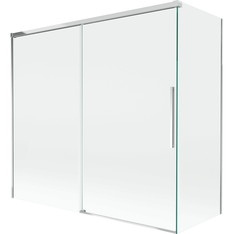 Mexen Rox 2-panel sliding bath screen 170 + 70 x 150 cm, transparent, chrome - 8C9-170-070-01-00