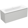 Mexen Orio 120 cm Bathroom Cabinet with Vela Sink, 1 Drawer, Gray Matte/White Matte - 91A10-12047-1-BF62-W23M01
