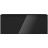 Mexen Orio bathroom cabinet 120 cm with Vela washbasin, 1 drawer, black gloss/black matte - 91A10-12047-1-BF70-W23M71