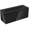 Mexen Orio bathroom cabinet 120 cm with Vela washbasin, 1 drawer, black gloss/black matte - 91A10-12047-1-BF70-W23M71