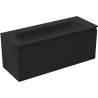 Mexen Orio bathroom cabinet 120 cm with Vela sink, 1 drawer, black mat - 91A10-12047-1-BF71-W23M71