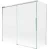 Mexen Rox 2-panel sliding bath screen 170 + 80 x 150 cm, transparent, chrome - 8C9-170-080-01-00
