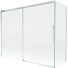 Mexen Rox 2-panel sliding shower screen 190 + 80 x 150 cm, transparent, chrome - 8C9-190-080-01-00