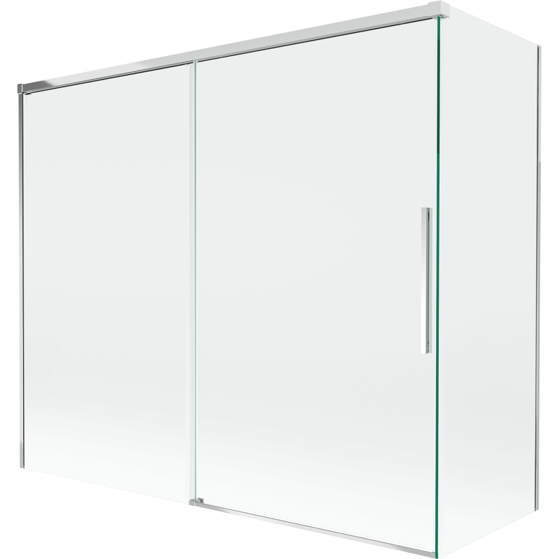 Mexen Rox 2-panel sliding shower screen 180 + 90 x 150 cm, transparent, chrome - 8C9-180-090-01-00