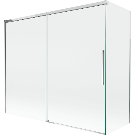 Mexen Rox 2-panel sliding shower screen 180 + 90 x 150 cm, transparent, chrome - 8C9-180-090-01-00