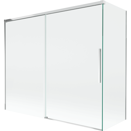 Mexen Rox 2-wing sliding bath screen 180 + 90 x 150 cm, transparent, chrome - 8C9-180-090-01-00