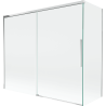 Mexen Rox 2-wing sliding bath screen 180 + 90 x 150 cm, transparent, chrome - 8C9-180-090-01-00