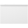 Mexen Rivel 70 cm bathroom cabinet with Otis sink, 1 drawer, fluted, white matte - 91A20-07047-1-BF01-W18M01