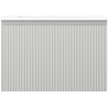 Mexen Rivel bathroom cabinet 70 cm with Otis washbasin, 1 drawer, grooved, gray matte/white matte - 91A20-07047-1-BF62-W18M01