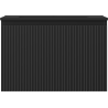Mexen Rivel bathroom cabinet 70 cm with Otis sink, 1 drawer, grooved, black matte - 91A20-07047-1-BF71-W18M71