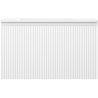 Mexen Rivel 80 cm Bathroom Cabinet with Otis Sink, 1 Drawer, Fluted, White Matte - 91A20-08047-1-BF01-W18M01
