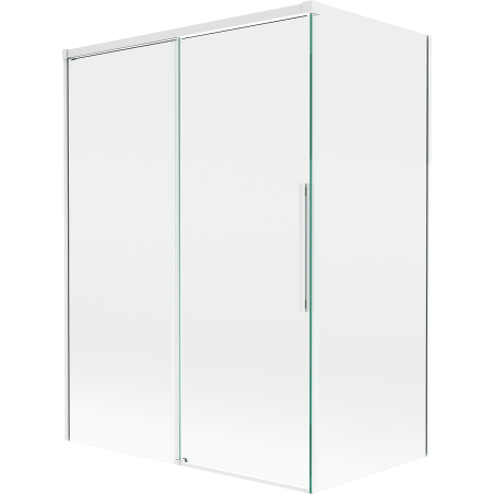 Mexen Rox 2-panel sliding shower screen 120 + 70 x 150 cm, transparent, white - 8C9-120-070-20-00