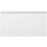 Mexen Rivel bathroom cabinet 90 cm with Otis sink, 1 drawer, grooved, matte white - 91A20-09047-1-BF01-W18M01