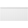 Mexen Rivel 100 cm Bathroom Cabinet with Sink Otis, 1 Drawer, Fluted, Matte White - 91A20-10047-1-BF01-W18M01