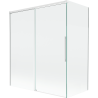 Mexen Rox 2-panel sliding bath screen 140 + 70 x 150 cm, transparent, white - 8C9-140-070-20-00