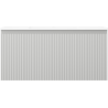 Mexen Rivel bathroom cabinet 100 cm with Otis sink, 1 drawer, fluted, gray matte/white matte - 91A20-10047-1-BF62-W18M01