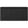 Mexen Rivel 100 cm bathroom cabinet with Otis sink, 1 drawer, fluted, matte black - 91A20-10047-1-BF71-W18M71