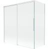 Mexen Rox 2-panel sliding shower screen 150 + 70 x 150 cm, transparent, white - 8C9-150-070-20-00