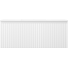 Mexen Rivel bathroom cabinet 120 cm with Otis sink, 1 drawer, fluted, white matte - 91A20-12047-1-BF01-W18M01