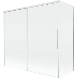 Mexen Rox two-panel sliding shower screen 170 + 70 x 150 cm, transparent, white - 8C9-170-070-20-00