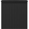 Mexen Rivel bathroom cabinet 45 cm with Vela sink, 1 drawer, fluted, matte black - 91A20-04547-1-BF71-W23M71