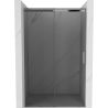 Mexen Omega sliding shower door 140 cm, Graphite, Chrome - 825-140-000-01-40