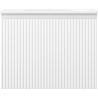 Mexen Rivel bathroom cabinet 60 cm with Vela sink, 1 drawer, fluted, matte white - 91A20-06047-1-BF01-W23M01