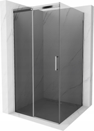 Mexen Omega sliding shower cabin 100 x 100 cm, graphite, chrome - 825-100-100-01-40