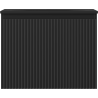 Mexen Rivel bathroom cabinet 60 cm with Vela sink, 1 drawer, grooved, black matte - 91A20-06047-1-BF71-W23M71