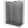 Mexen Omega sliding shower enclosure 130 x 70 cm, graphite, chrome - 825-130-070-01-40