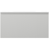 Mexen Rivel Bathroom Cabinet 90 cm with Vela Sink, 1 Drawer, Ribbed, Gray Matte/White Matte - 91A20-09047-1-BF62-W23M01