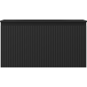 Mexen Rivel bathroom cabinet 90 cm with Vela sink, 1 drawer, grooved, black matte - 91A20-09047-1-BF71-W23M71