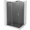 Mexen Omega extendable shower cubicle 150 x 90 cm, Graphite, Chrome - 825-150-090-01-40