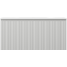 Mexen Rivel 100 cm bathroom cabinet with Vela sink, 1 drawer, grooved, gray matte/white matte - 91A20-10047-1-BF62-W23M01