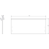 Mexen Rivel bathroom cabinet 100 cm with Vela sink, 1 drawer, grooved, gray matte/white matte - 91A20-10047-1-BF62-W23M01