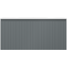 Mexen Rivel bathroom cabinet 100 cm with Vela sink, 1 drawer, fluted, graphite matte/white matte - 91A20-10047-1-BF66-W23M01