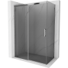 Mexen Omega Sliding Shower Enclosure 160 x 80 cm, Graphite, Chrome - 825-160-080-01-40