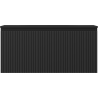 Mexen Rivel bathroom cabinet 100 cm with Vela sink, 1 drawer, grooved, black matte - 91A20-10047-1-BF71-W23M71