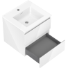 Mexen Orio 50 cm Bathroom Cabinet with Otis Sink, 2 Drawers, White Gloss - 91A10-05047-2-BFF00-W18M00