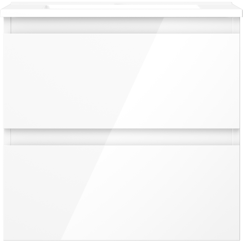 Mexen Orio 50 cm Bathroom Cabinet with Otis Sink, 2 Drawers, White Gloss - 91A10-05047-2-BFF00-W18M00