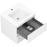 Mexen Orio bathroom cabinet 50 cm with Otis sink, 2 drawers, white matte - 91A10-05047-2-BFF01-W18M01