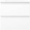 Mexen Orio bathroom cabinet 50 cm with Otis sink, 2 drawers, white matte - 91A10-05047-2-BFF01-W18M01
